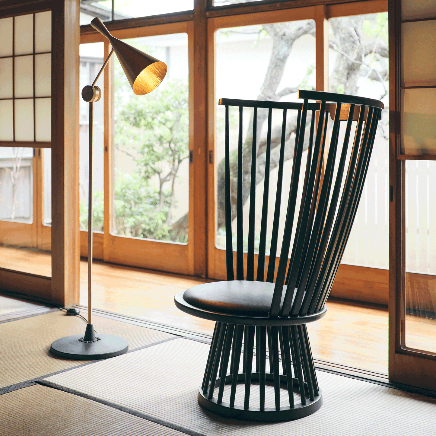 FAN CHAIR BLACK